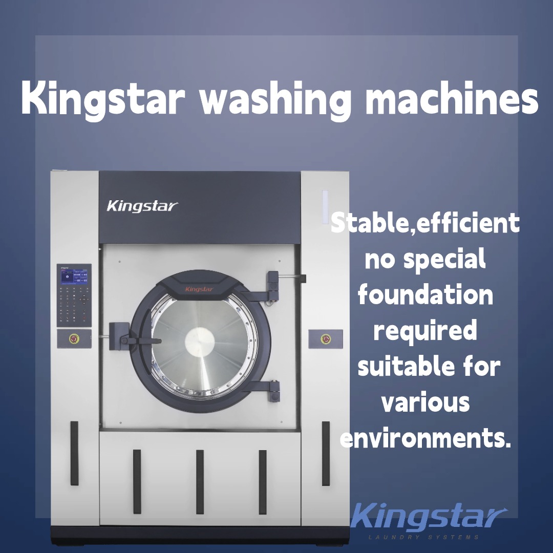 Kingstar automatic washer extractor boasts a 400-dehydration factor, ensuring excellent dehydrating results. 