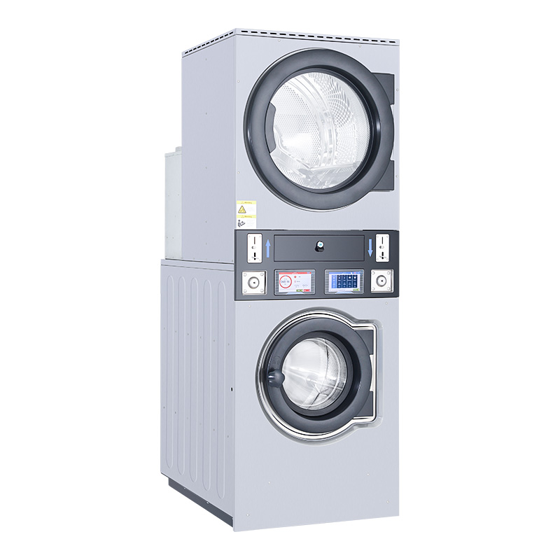 How do coin-operated stacked washer dryer differ from other washing machines in terms of efficiency?