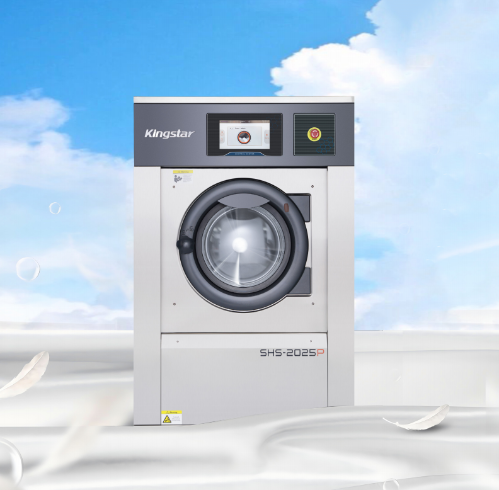 How can industrial washing machines ensure long-term use in a chemical cleaning environment?