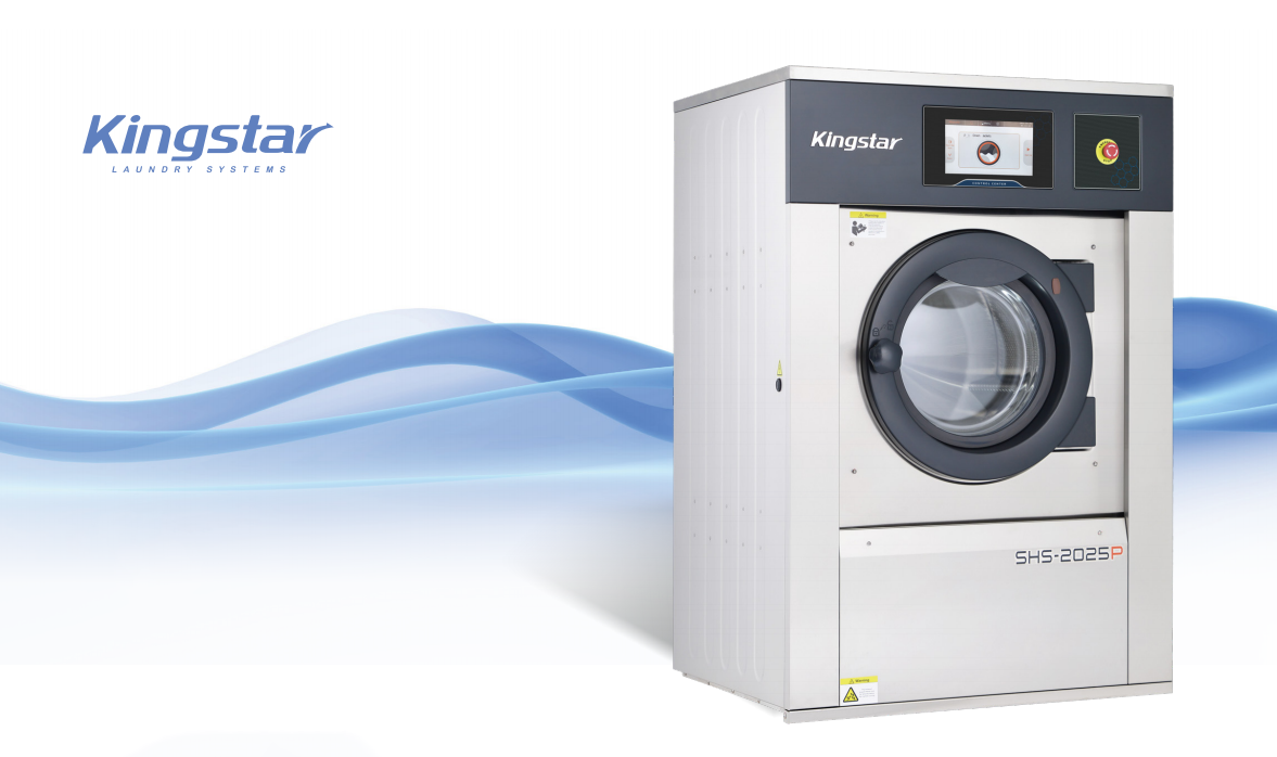 Can commercial washing machines stop working immediately if there is a malfunction or danger?